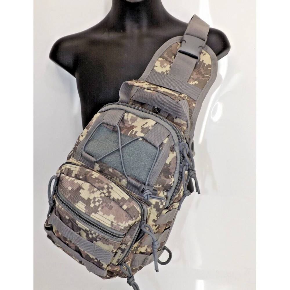 Tactical One Strap Backpack Military Shoulder Crossbody Conceal Carry Hiking Bag